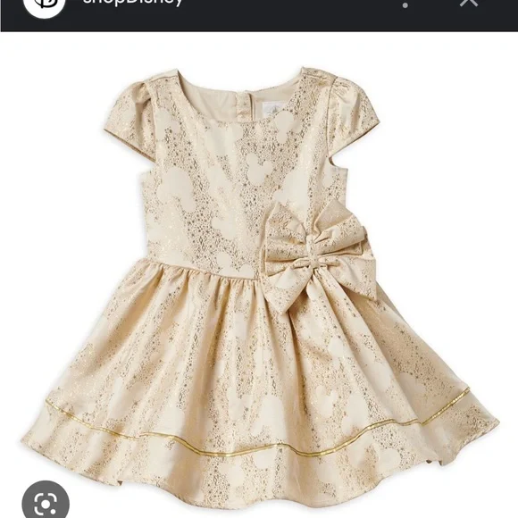 Disney Dresses | Disney Store Holiday Christmas Dresses | Color: Gold | Size: Various | Jocelyntg36'S Closet